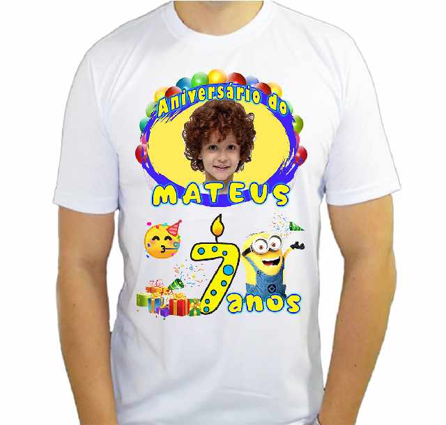 Foto 1 - Camiseta de aniversário infantil