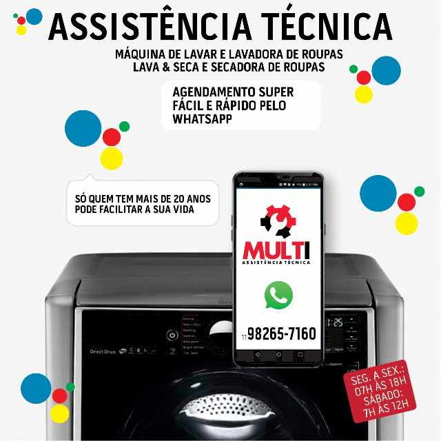 Assistência para máquina de lavar roupas lg